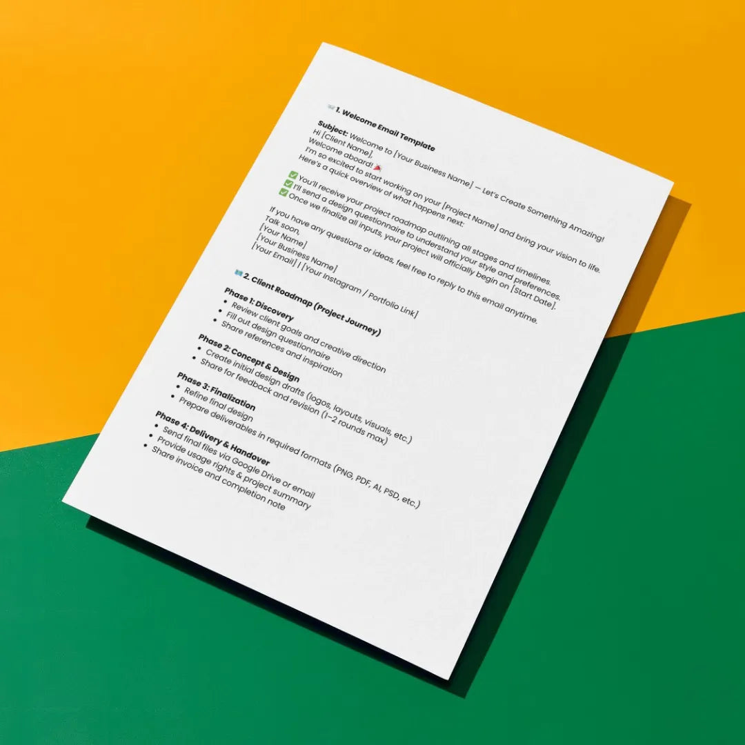 Client Onboarding Kit for Digital Businesses | Agencies, Freelancers & Creators