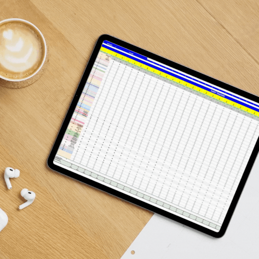 The Ultimate 1-Year Habit Tracker Spreadsheet (Google Sheets + Excel Template)