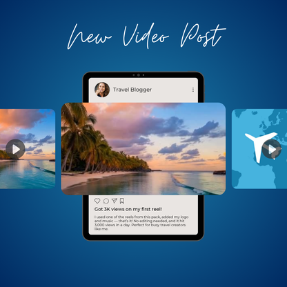 Travel & Nature Reels Pack 🎥 (1000+ Viral-Ready Reels for Travel Creators & Agencies)