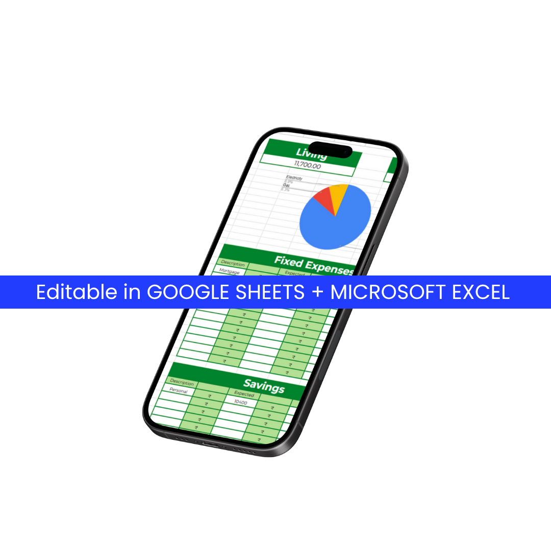 💰 Ultimate Budget Planner (Google Sheets + Excel)