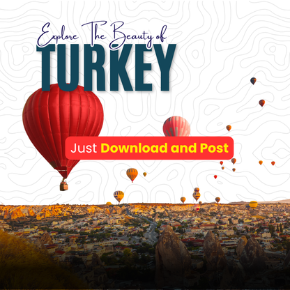 🌍 Travel Promotional Post Pack 1 – Editable Canva Templates