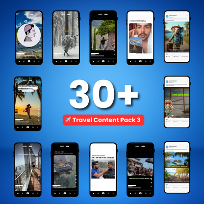 ✈️ Travel Content Pack 3 – “Social-Ready Edition