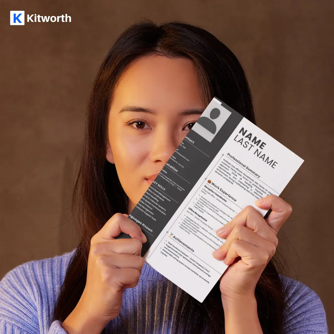 Professional Resume Template: Editable in Canva, Word File & Google Docs | Instant Download