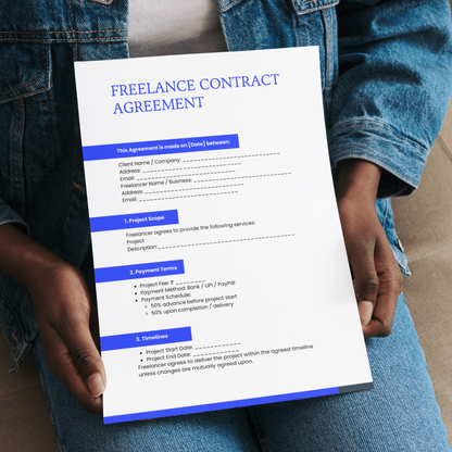 Freelance / Agency Project Agreement / Contract Template 📝