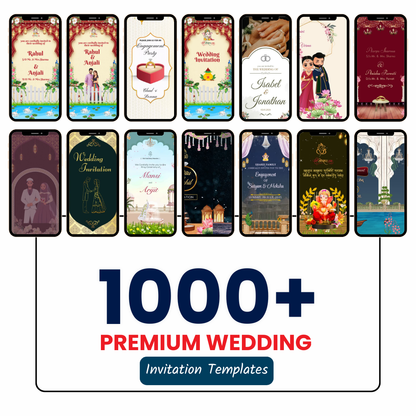 🎉 1000+ Premium Wedding Invitation Templates (Editable in All Software)