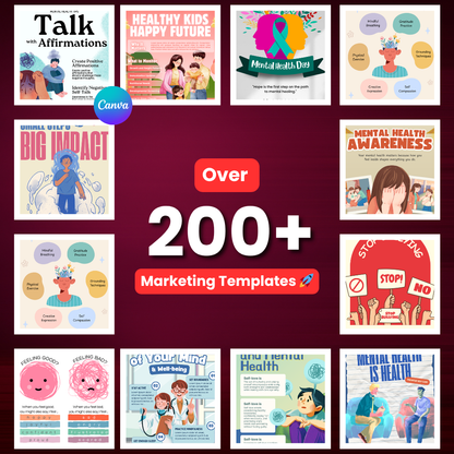 📢 Ultimate Marketing Canva Templates Bundle – 200+ Templates 🚀📈