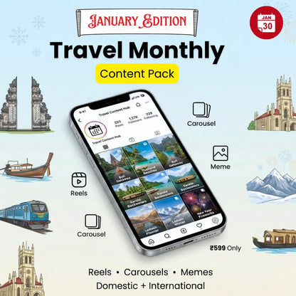 ✈️ Travel Monthly Content Pack – January Edition