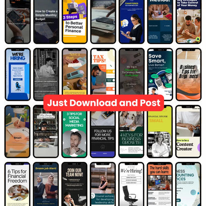 📊 100+ Accounting Reels (Canva Editable)