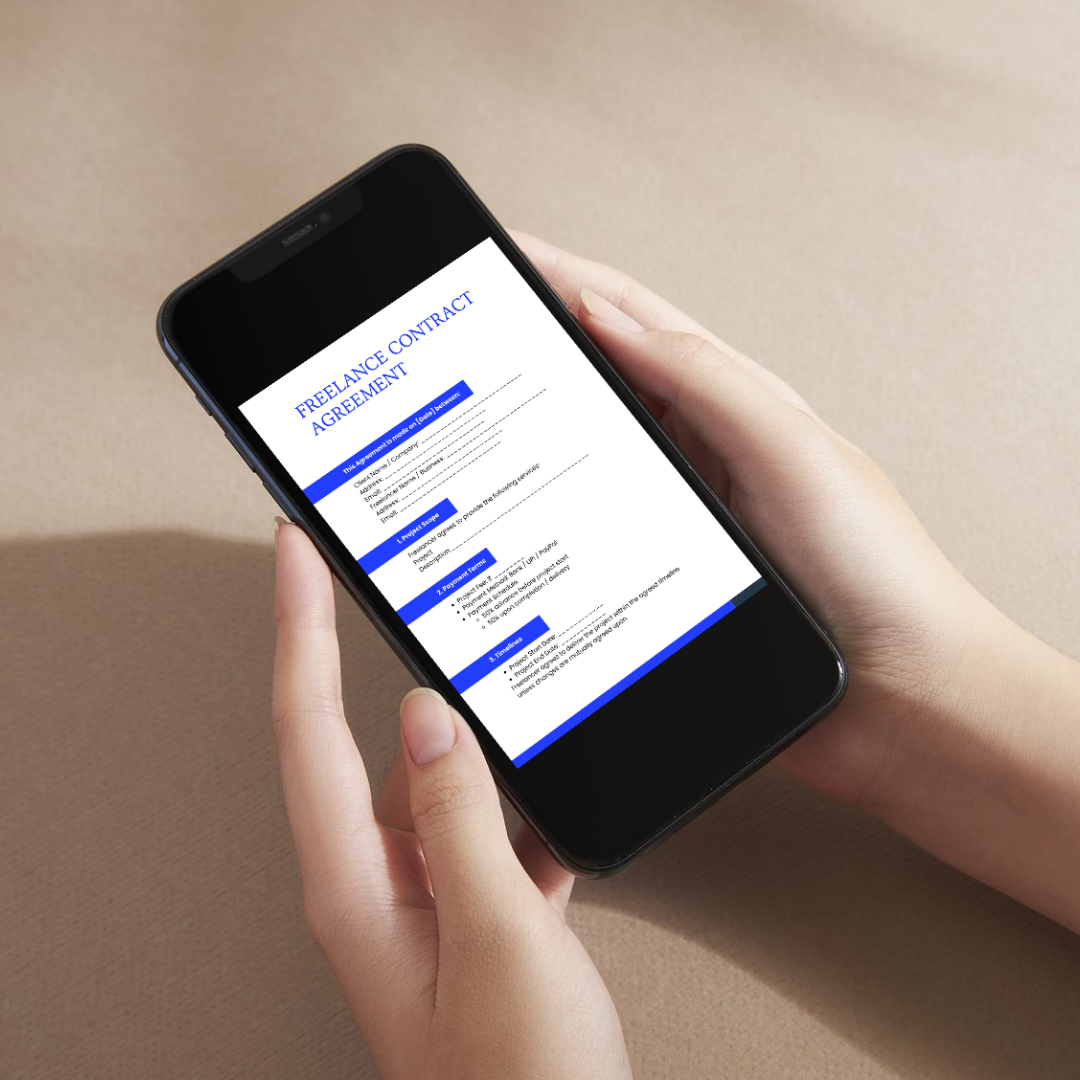 Freelance / Agency Project Agreement / Contract Template 📝