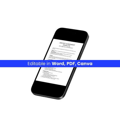 Service Agreement Template (For Agencies & Freelancers) 📝