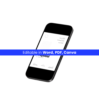 Professional Proposal Template (Editable, Instant Download) 💼