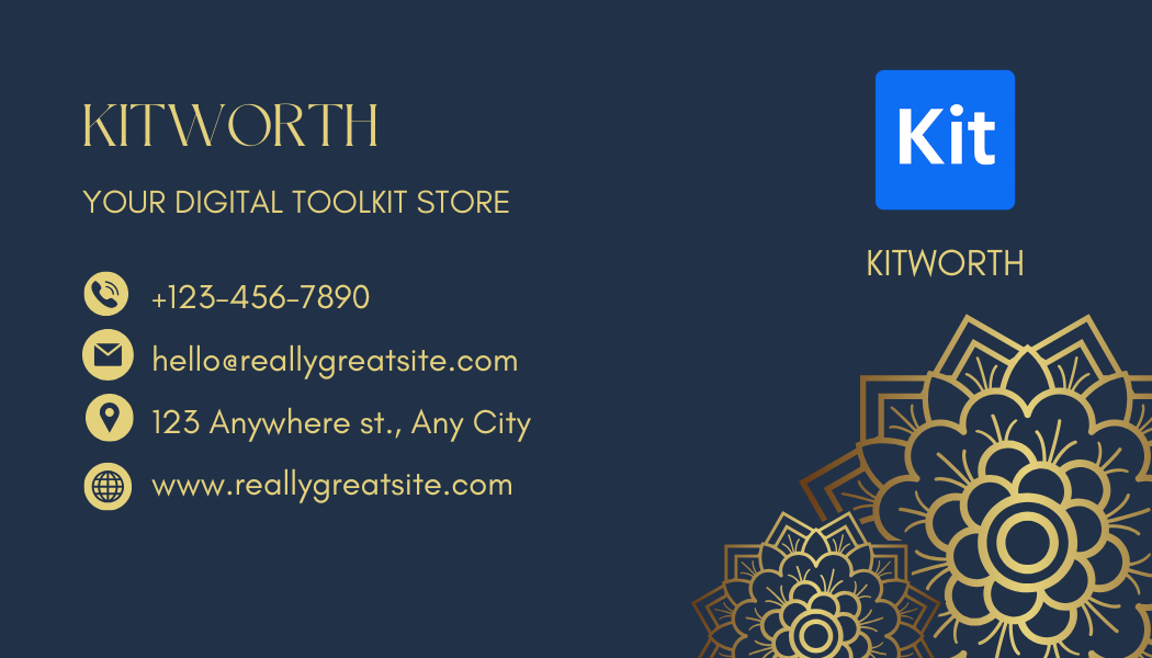 Business Card Canva Template | Editable Professional Visiting Card Design