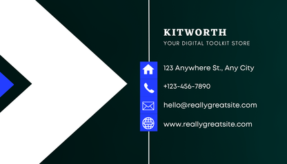 Business Card Canva Template | Editable Professional Visiting Card Design