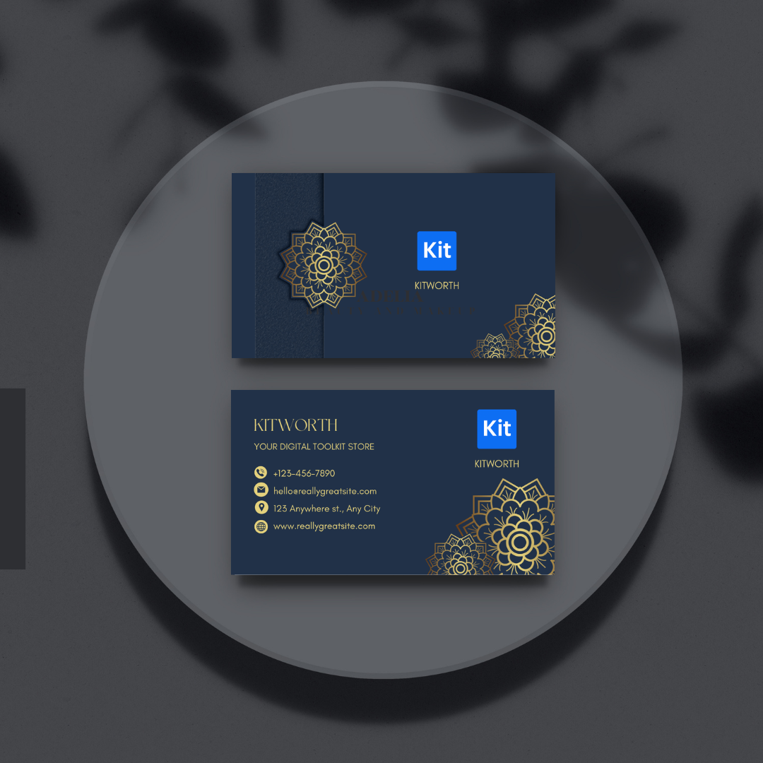 Business Card Canva Template | Editable Professional Visiting Card Design