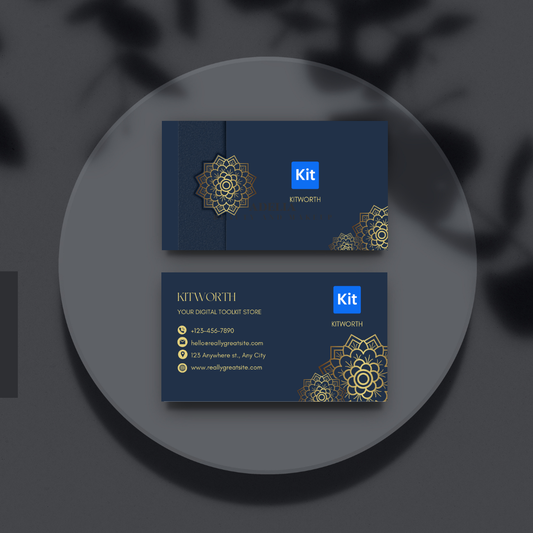 Business Card Canva Template | Editable Professional Visiting Card Design