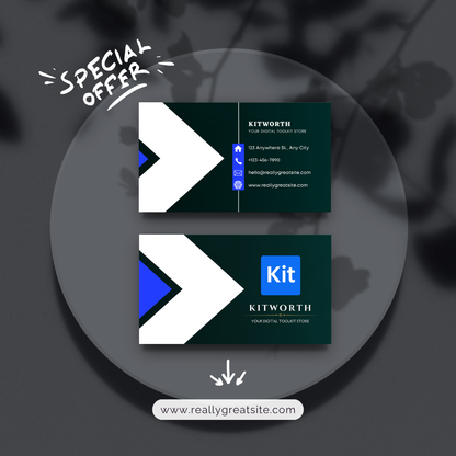 Business Card Canva Template | Editable Professional Visiting Card Design