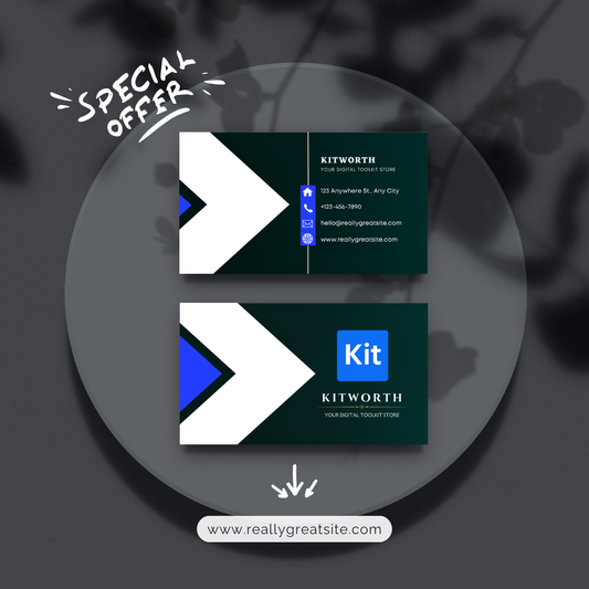 Business Card Canva Template | Editable Professional Visiting Card Design