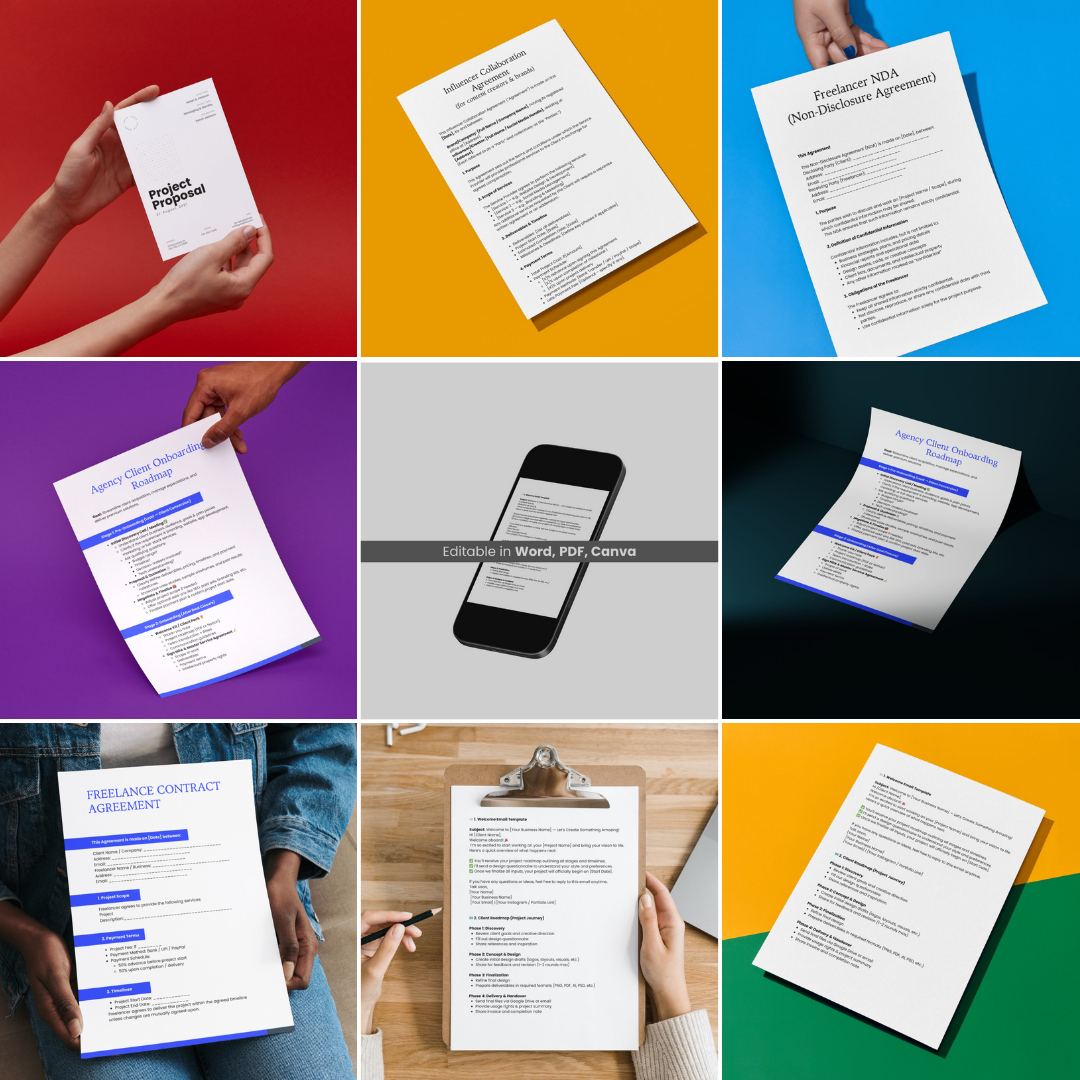 Business Starter Toolkit 🧰 (Invoices + Contracts + Proposals + More)