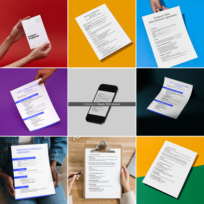 Business Starter Toolkit 🧰 (Invoices + Contracts + Proposals + More)