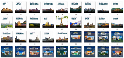 🌍 Travel Promotional Post Pack 1 – Editable Canva Templates